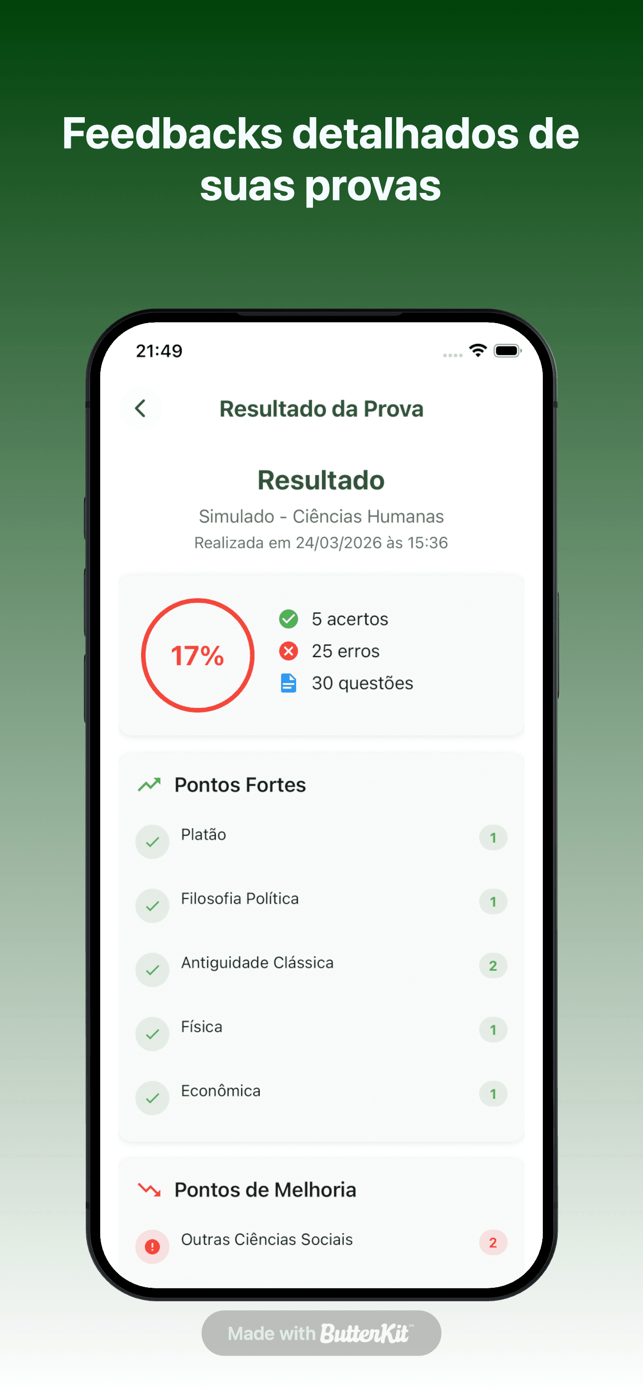App Enem10x — tela 5